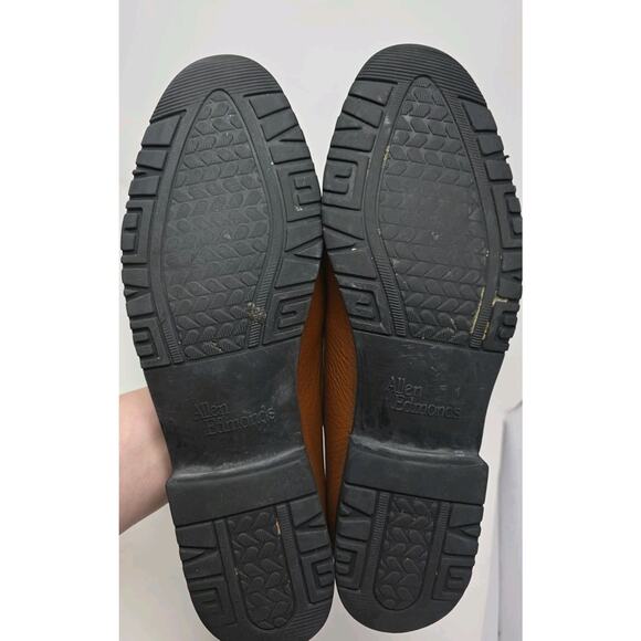 Allen Edmonds Nashua Slip On Tassel Leather Loafers Tan Brown Size 12 B